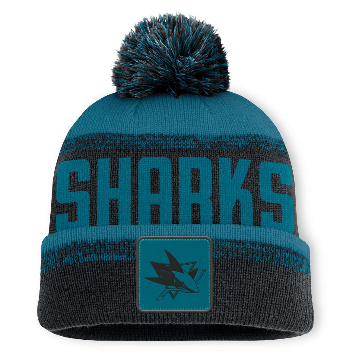 San Jose Sharks Thrive Cuff Pom Beanie Knit