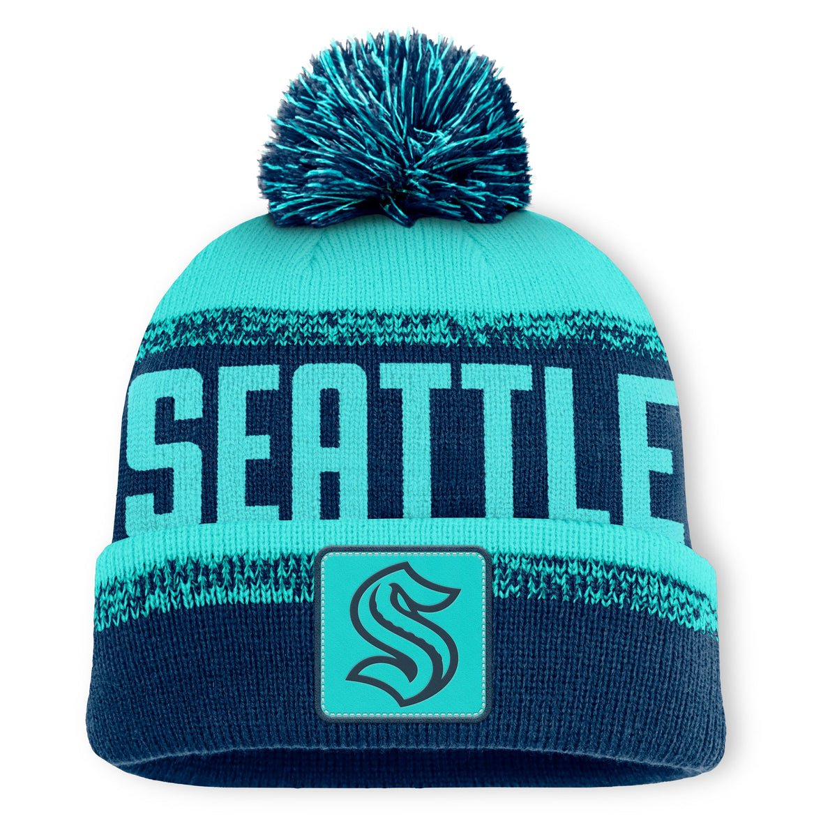 Seattle Kraken Thrive Beanie Pom Knit