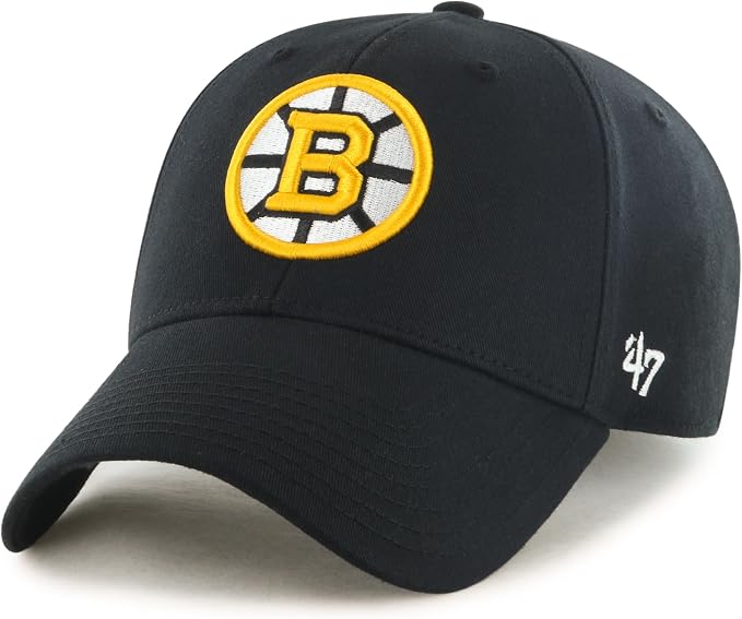 Boston Bruins Legend MVP Black Adjustable Cap