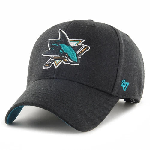 San Jose sharks Black MVP Adjustable Cap