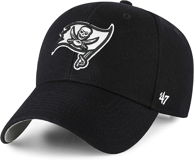 Tampa Bay Buccaneers Black MVP Adjustable Cap