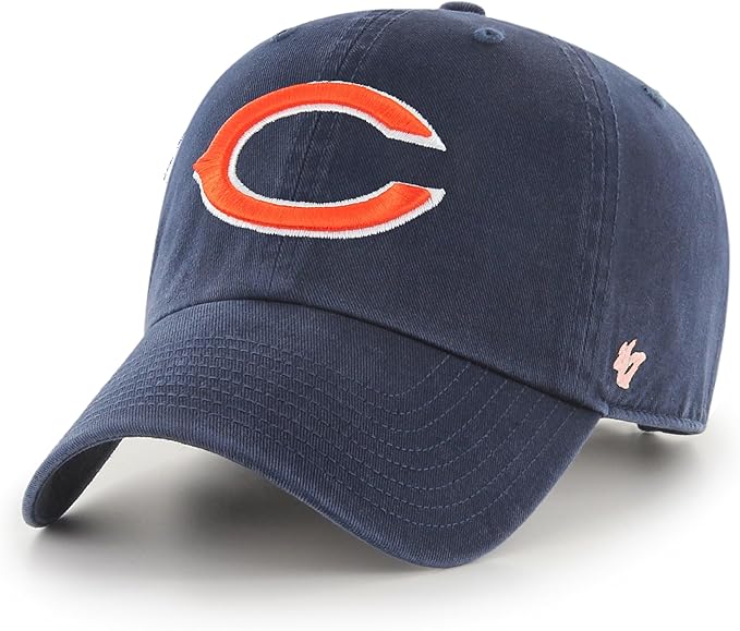 Chicago Bears Clean Up Navy Adjustable Cap