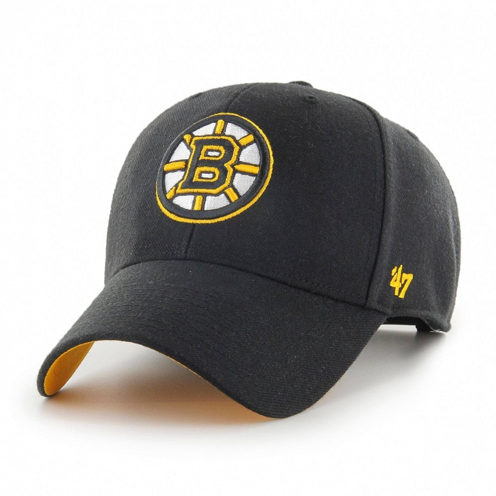 Boston Bruins Ballpark Black MVP Snapback Cap
