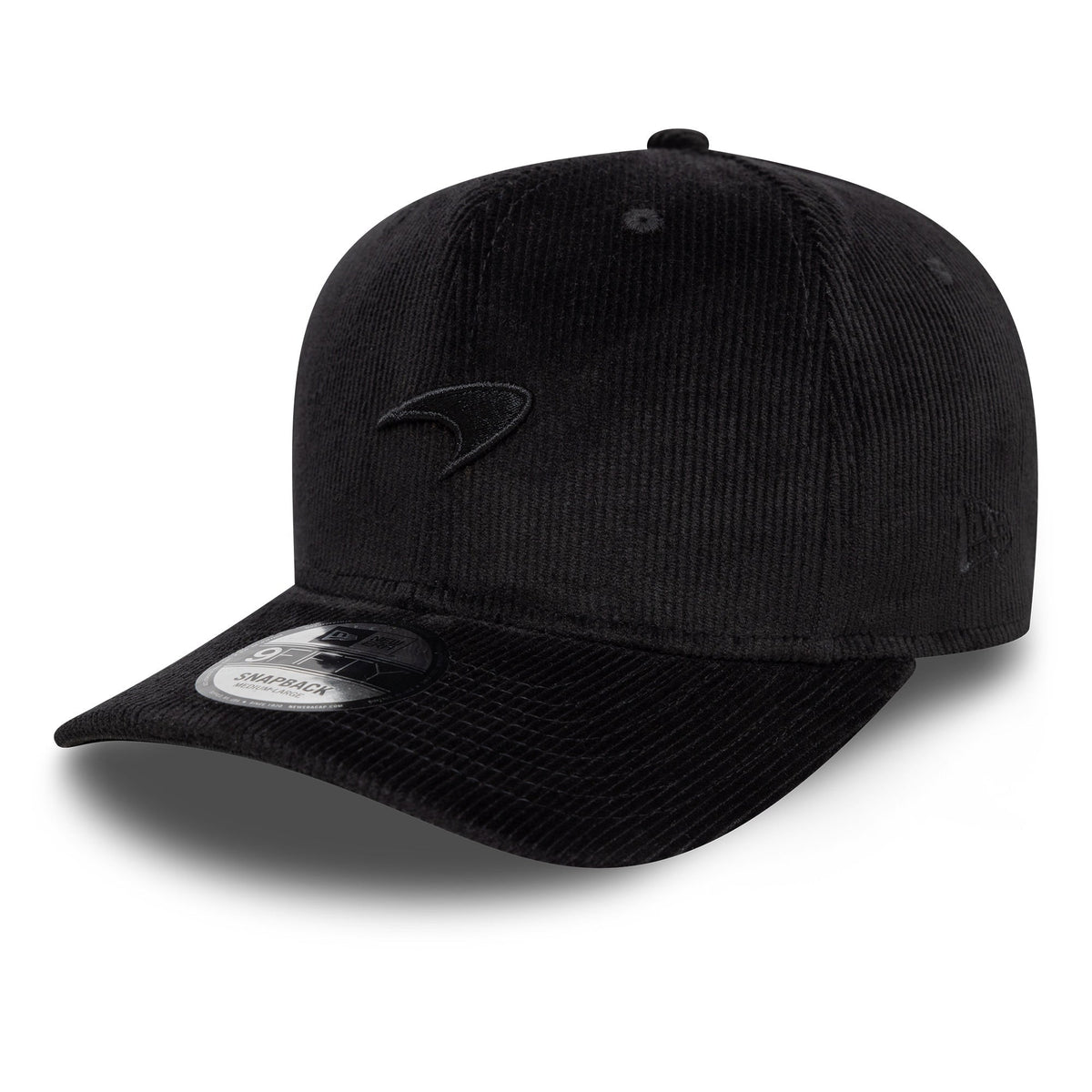 McLaren Racing Cord Precurved Black 9FIFTY Original Fit Snapback Adjustable Cap