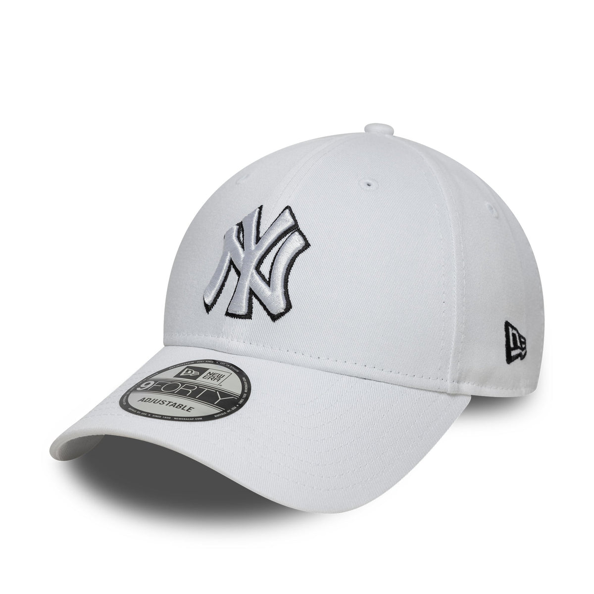 New York Yankees MLB Outline White 9Forty Adjustable Cap