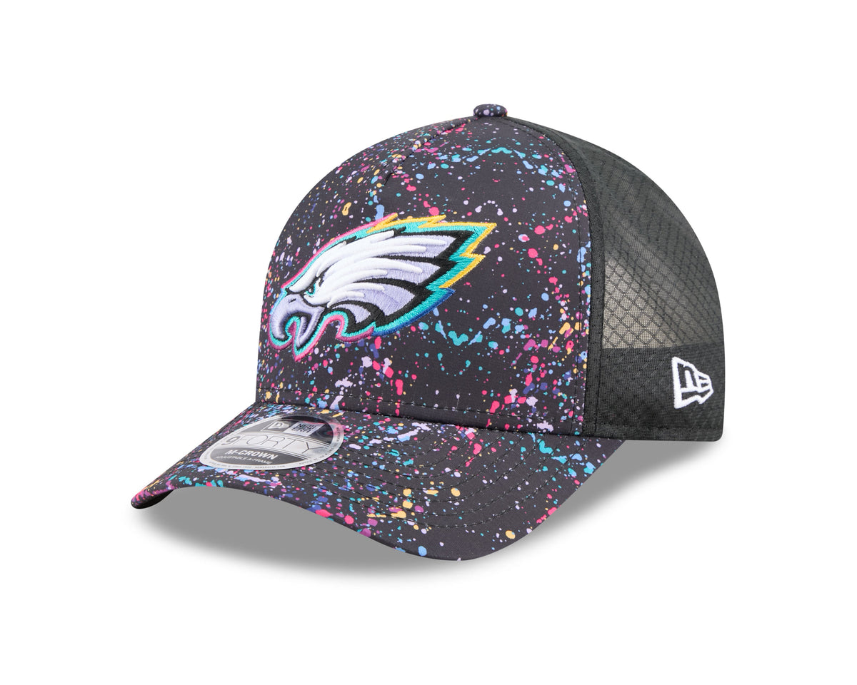 Philadelphia Eagles 2025 Crucial Catch 9Forty Trucker Cap