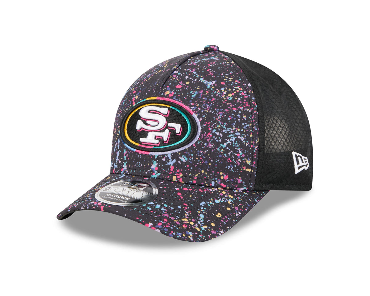 San Francisco 49ers 2025 Crucial Catch 9Forty Trucker Cap