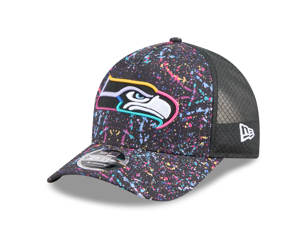 Seattle Seahawks 2025 Crucial Catch 9Forty Trucker Cap