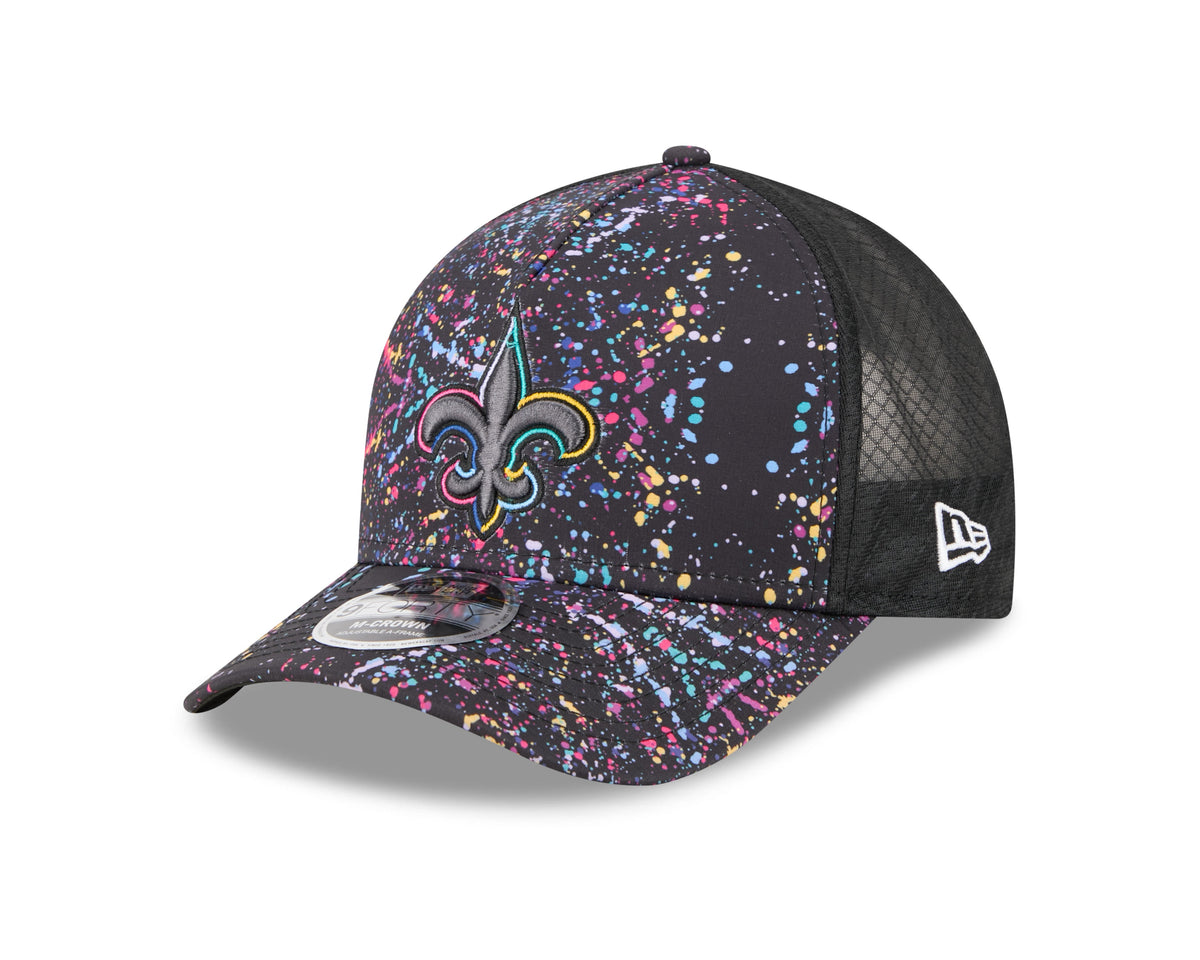 New Orleans Saints 2025 Crucial Catch 9Forty Trucker Cap