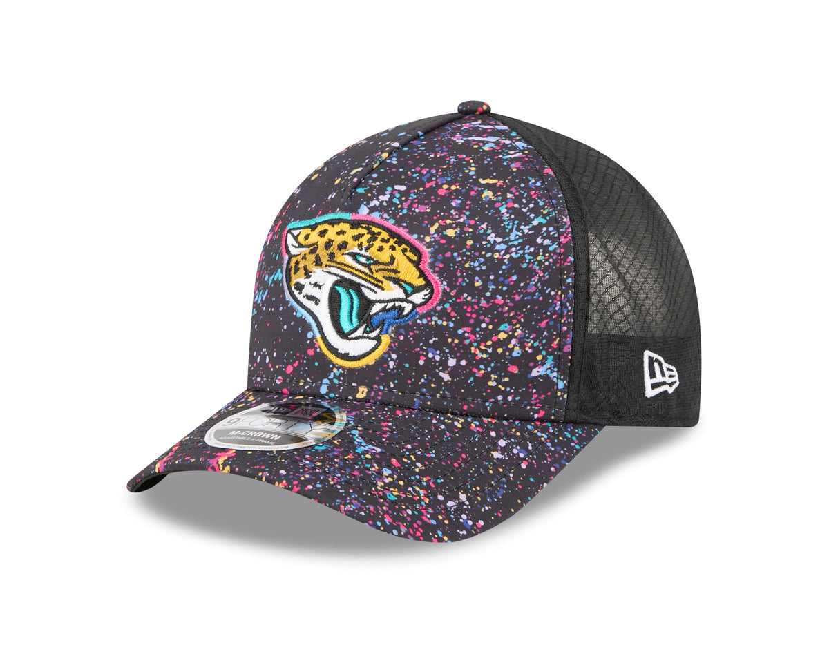 Jacksonville Jaguars 2025 Crucial Catch 9Forty Trucker Cap
