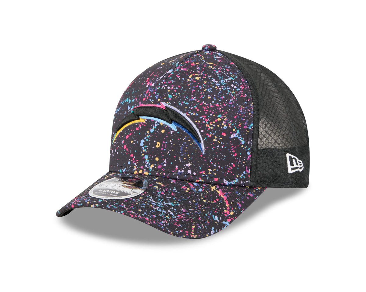 Los Angeles Chargers 2025 Crucial Catch 9Forty Trucker Cap