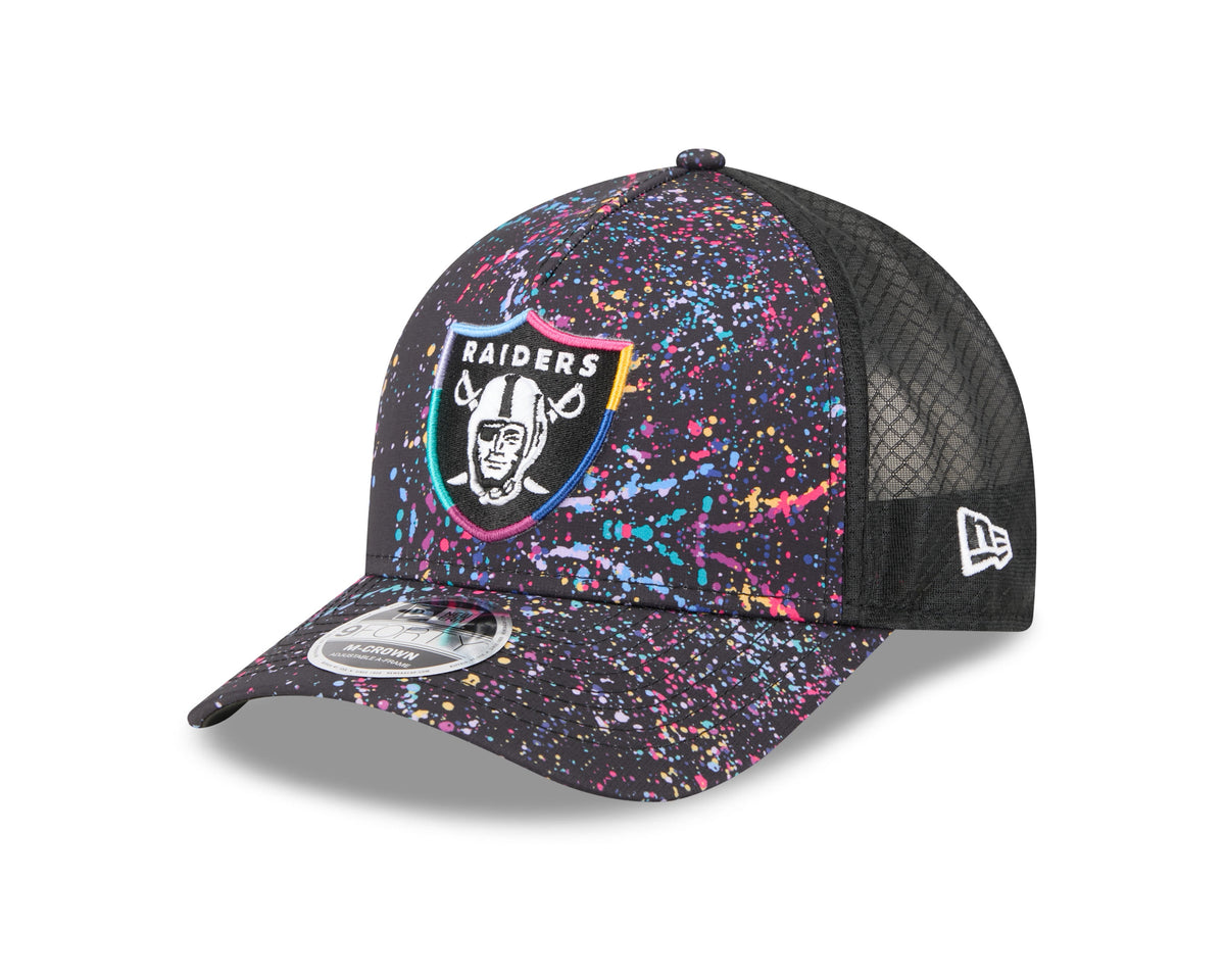 Las Vegas Raiders 2025 Crucial Catch 9Forty Trucker Cap