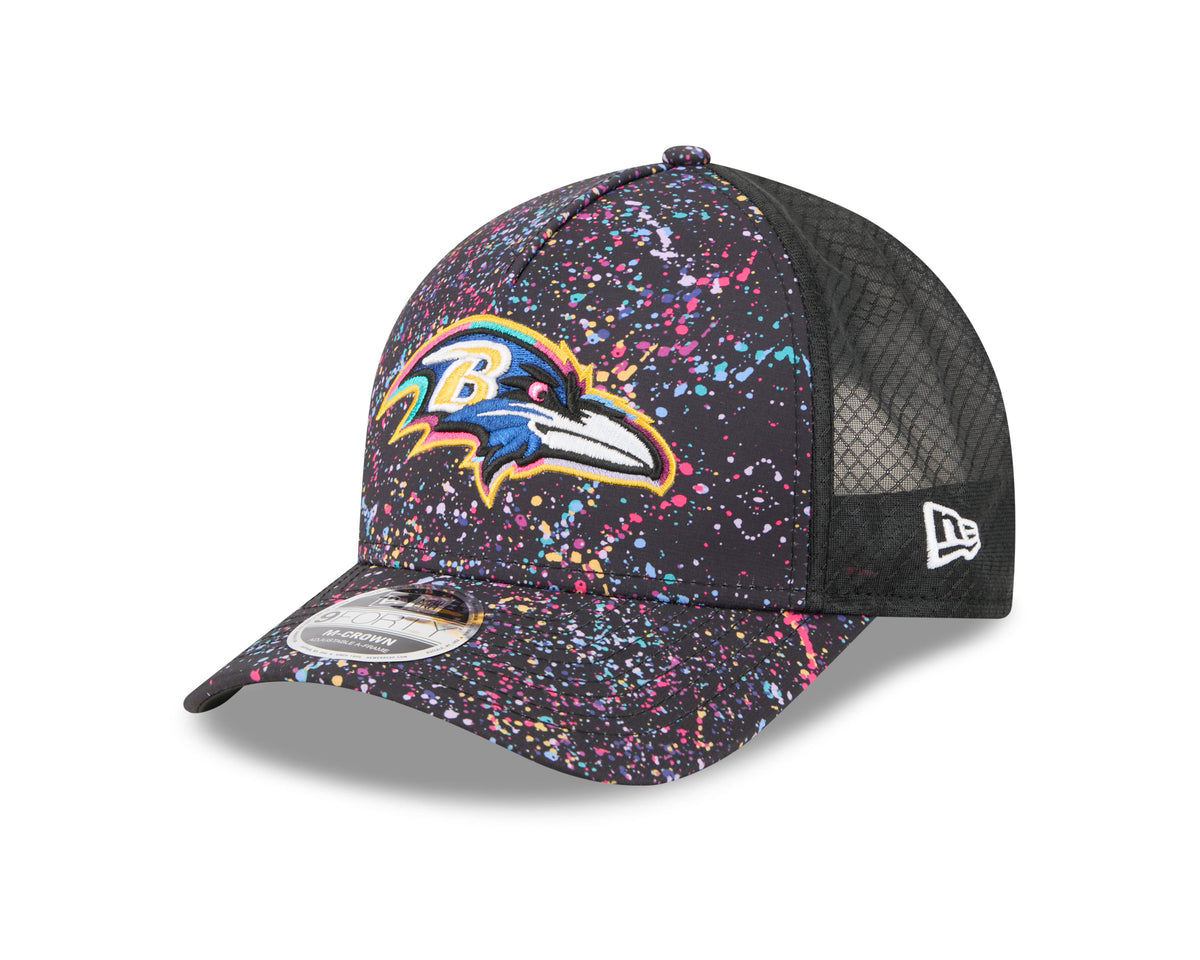 Baltimore Ravens 2025 Crucial Catch 9Forty Trucker Cap