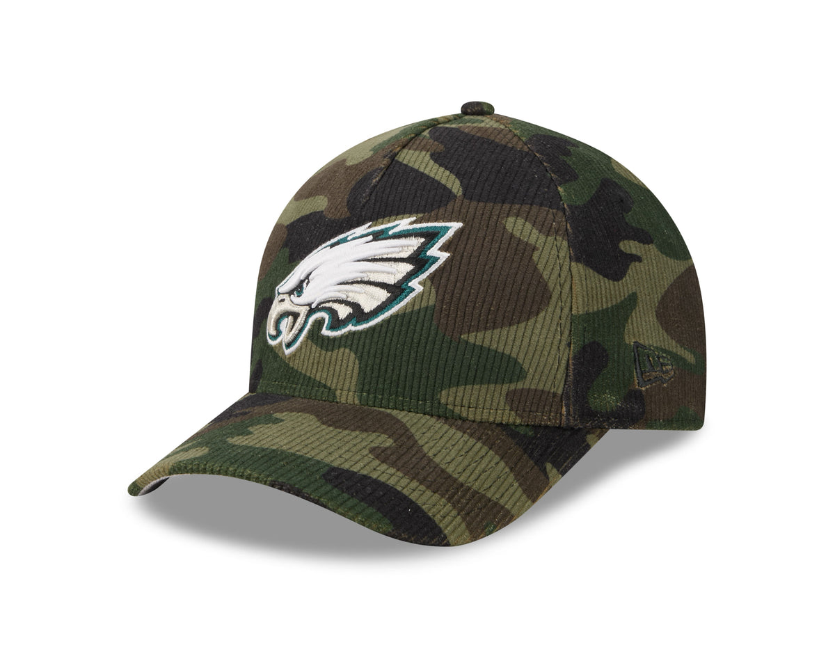 Philadelphia Eagles Camo Cord 9FORTY MCrown A-Frame Adjustable Cap