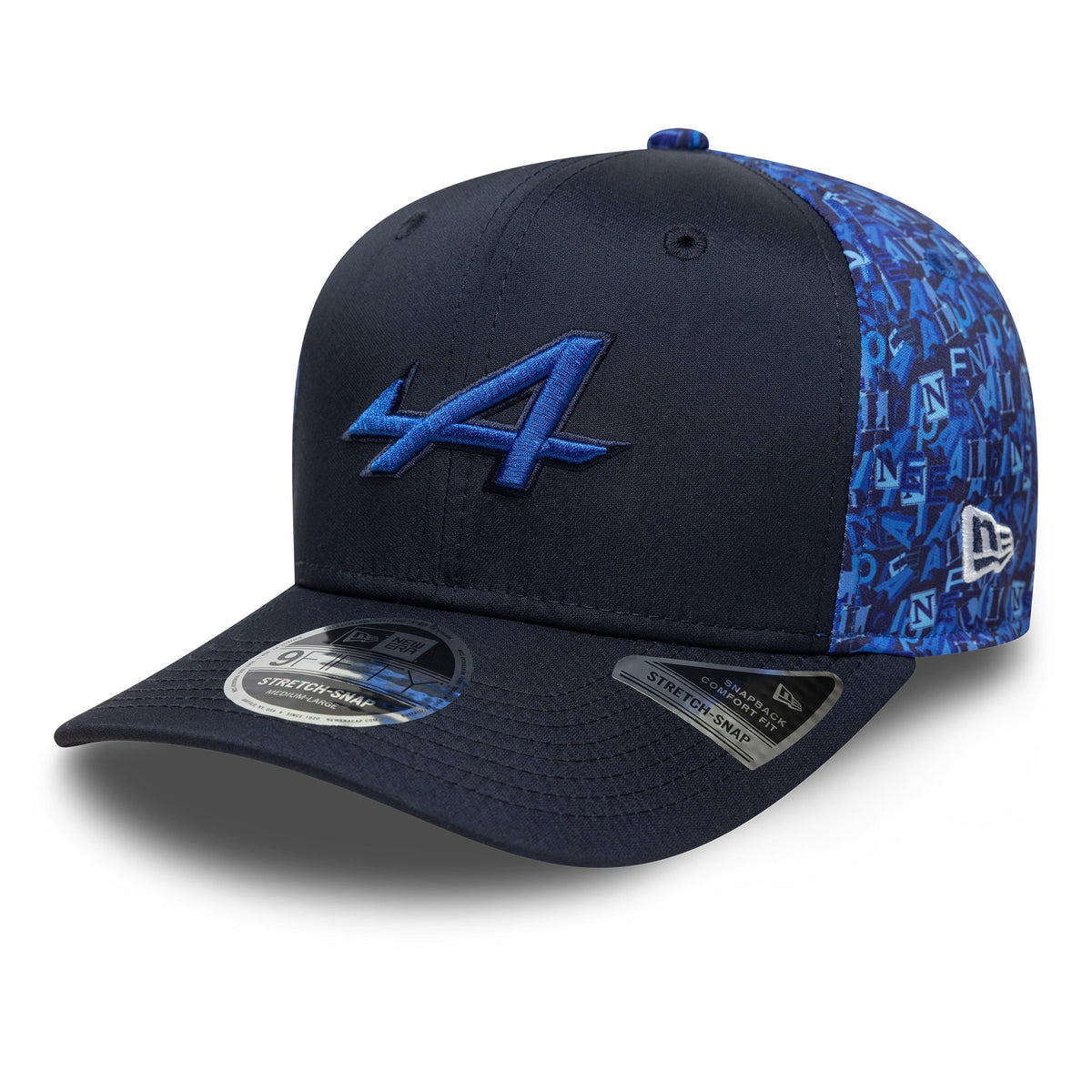 Alpine Racing All Over Print Navy 9FIFTY Stretch Snap Cap