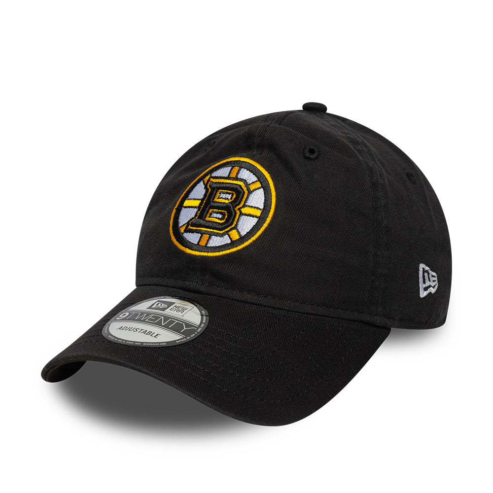 Boston Bruins Black 9Twenty Strapback Adjustable Cap