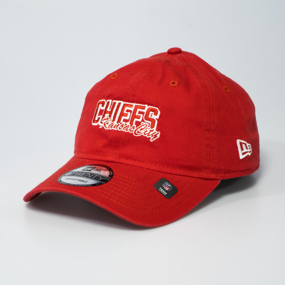 Kansas City Chiefs Script Red 9TWENTY Adjustable Cap