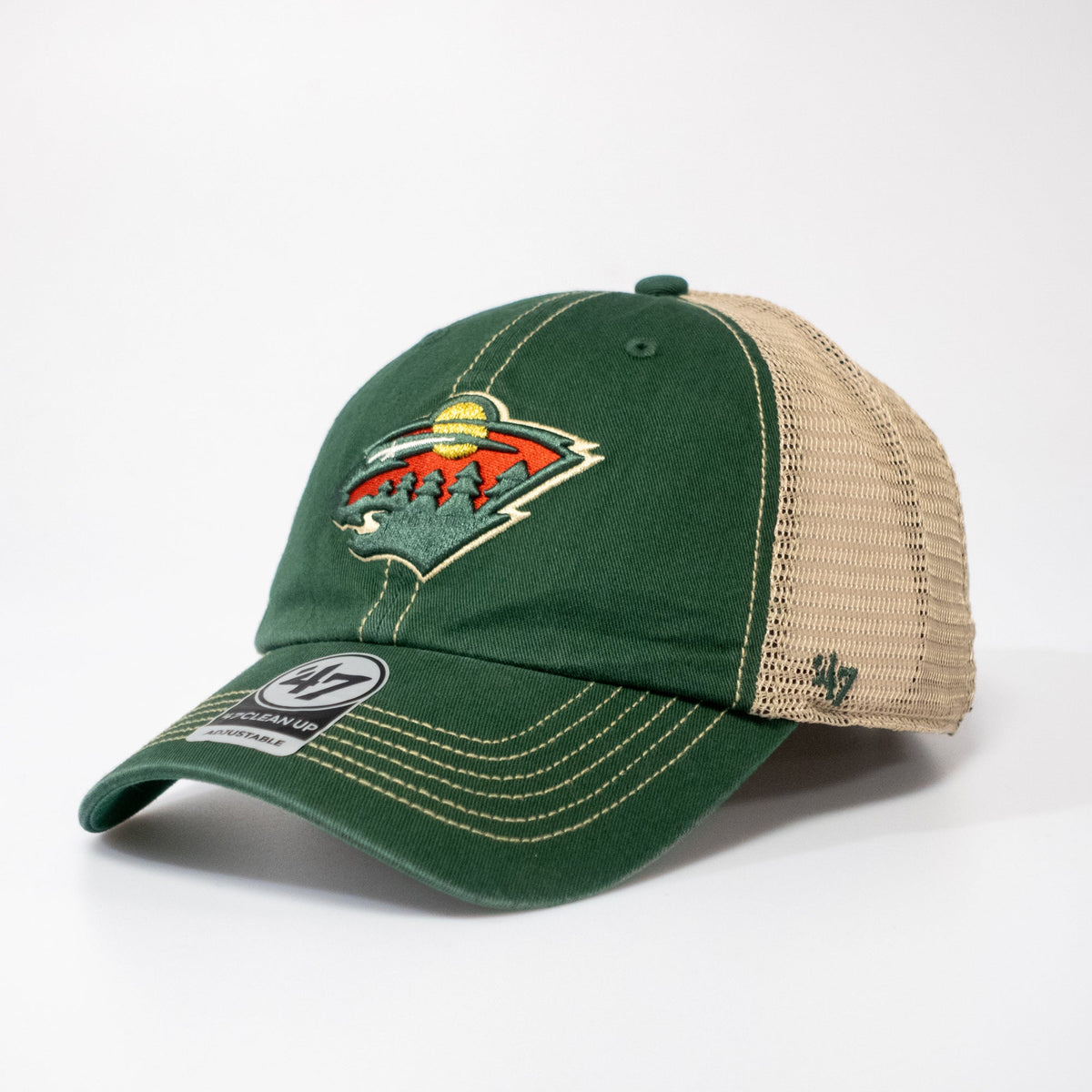 Minnesota Wild Trawler Clean Up Trucker Adjustable Cap