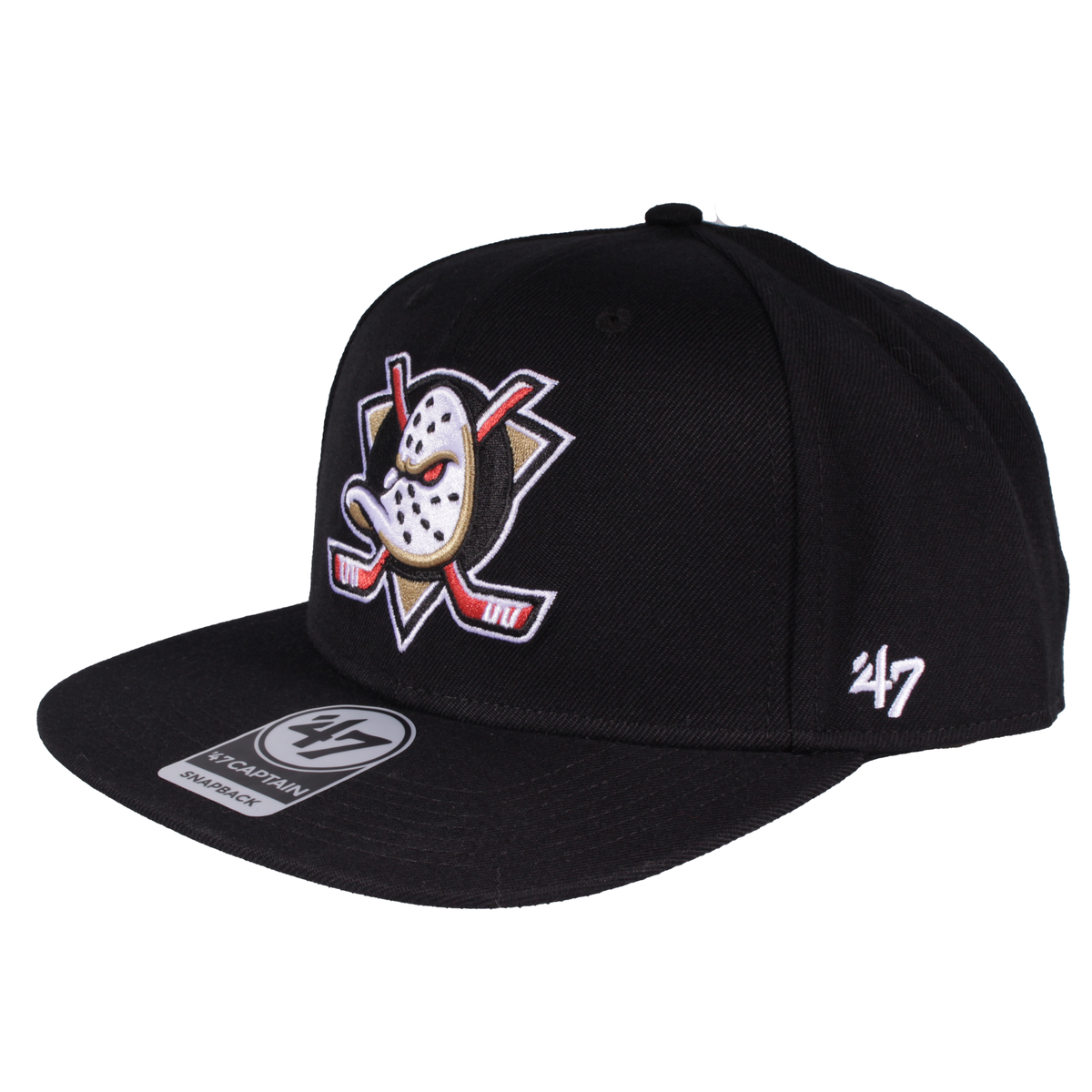 Anaheim Ducks Black No Shot Captain Snapback Adjustable Cap