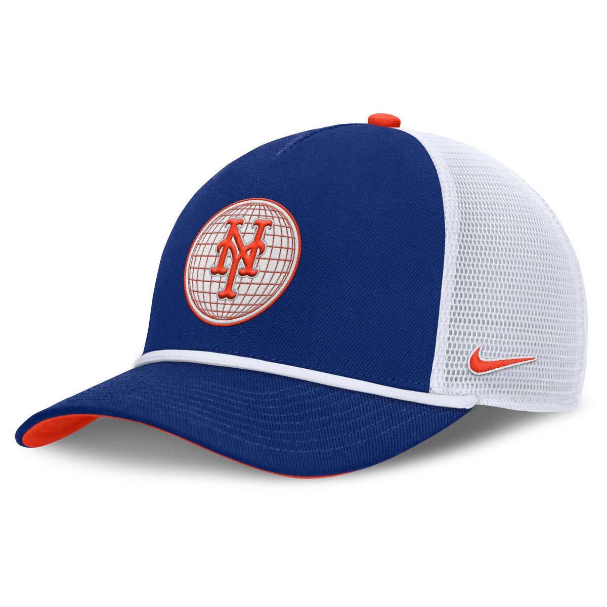 New York Mets Nike Primetime Dri-FIT Rise 5 Panel Trucker Cap