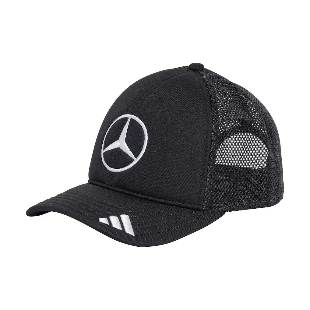 Mercedes AMG Petronas Logo adidas F1 Team Trucker Cap - Black