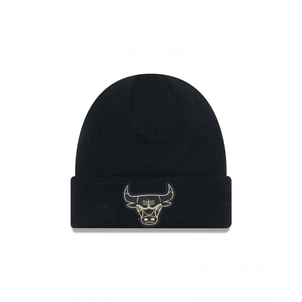 Chicago Bulls Metallic Badge Beanie